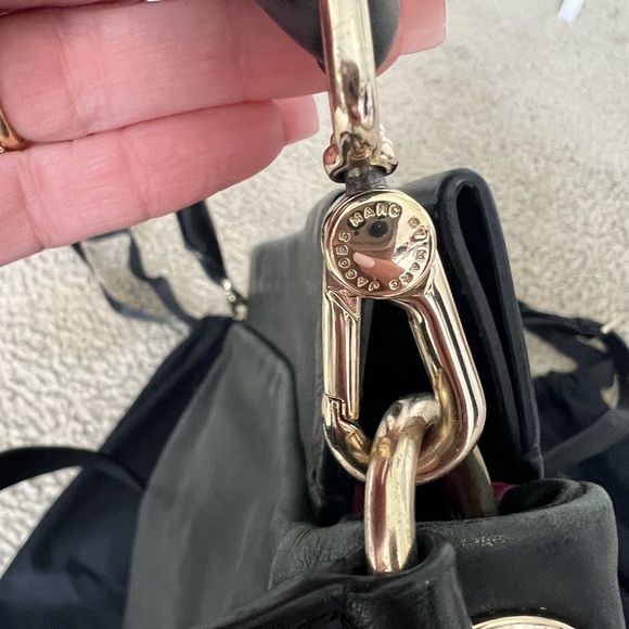 Marc by Marc Jacobs Black Leather Shoulder Bag Gold Hardware | Includes Dust Bag - Picture 11 of 14